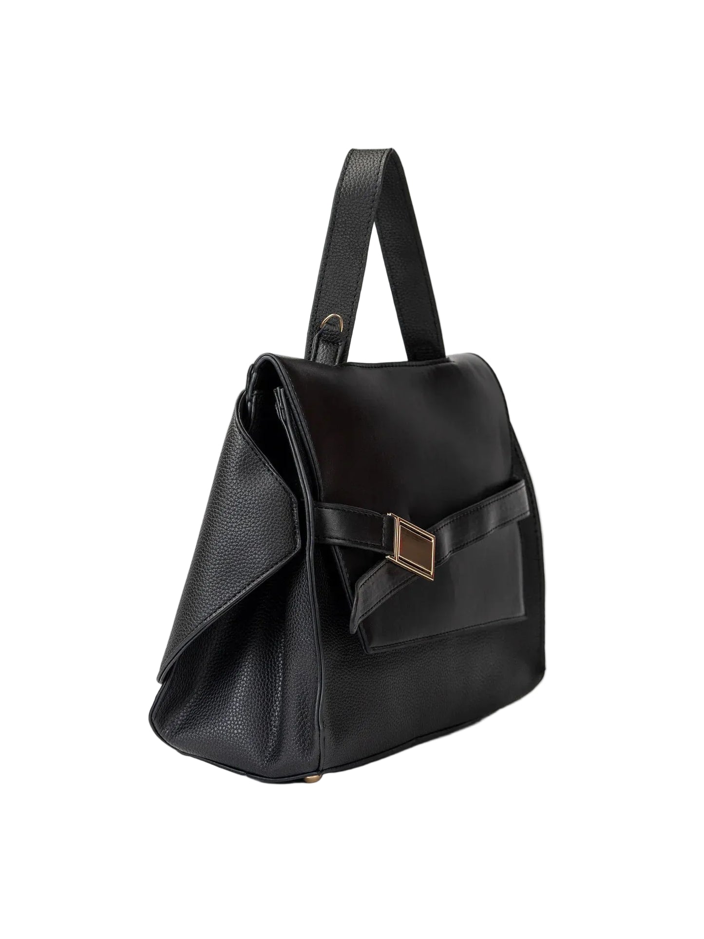 Zanovra Obsidian Black Satchel